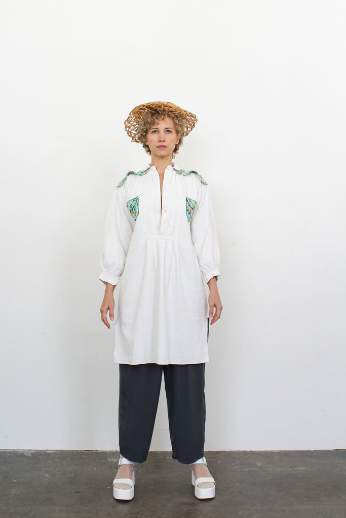 Upcycled antique hemp tunic no. 1 | HALL OF WONDERS