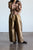 1980's bronze silk wide leg pants | VINTAGE