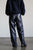 1980's indigo leather trouser | VINTAGE