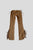 Y2K Plein Sud faux suede low-rise pants w/lace-up sides