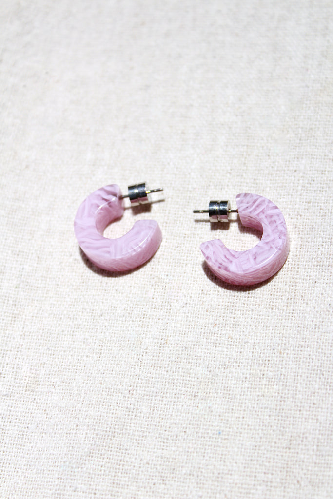 Muse Hoops in LAVENDER