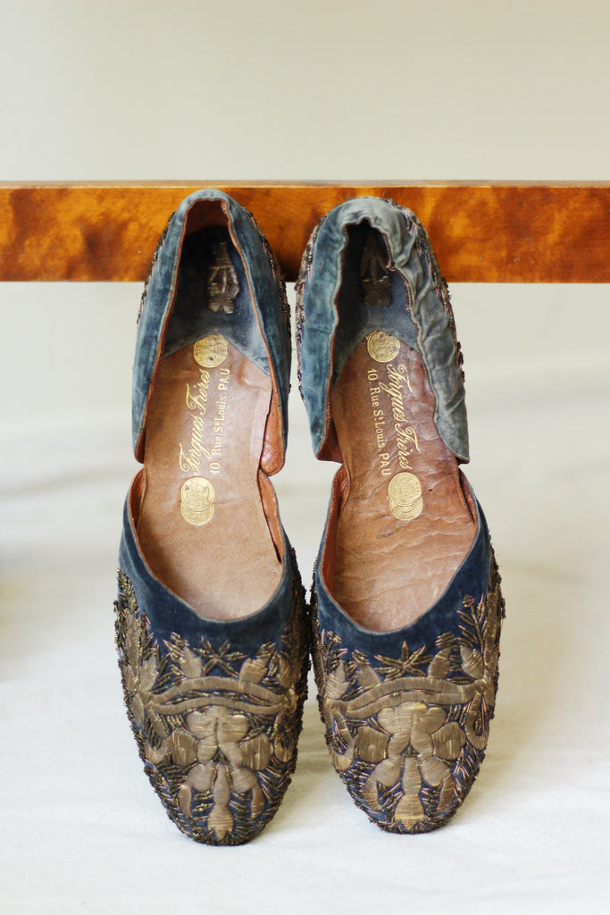 Victorian French Slipper Shoes