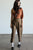1950's mocha cotton cropped pant | VINTAGE