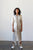 gray silk charmeuse asymmetrical dress | PRE-LOVED