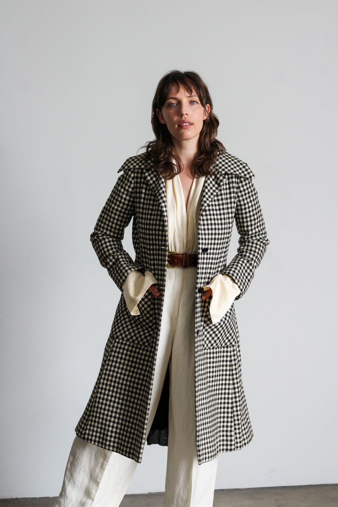 Late 1960's / Early 1970’s GEOFFREY BEENE houndstooth coat | VINTAGE