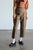 1950's mocha cotton cropped pant | VINTAGE