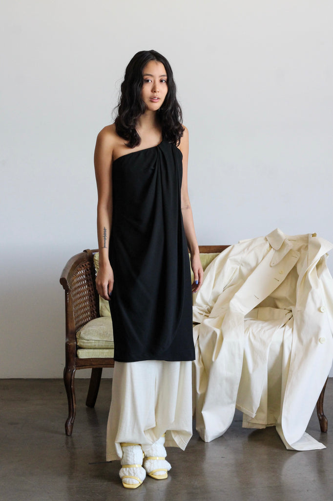 1980's EMANUEL UNGARO silk goddess dress | VINTAGE