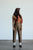 1950's mocha cotton cropped pant | VINTAGE