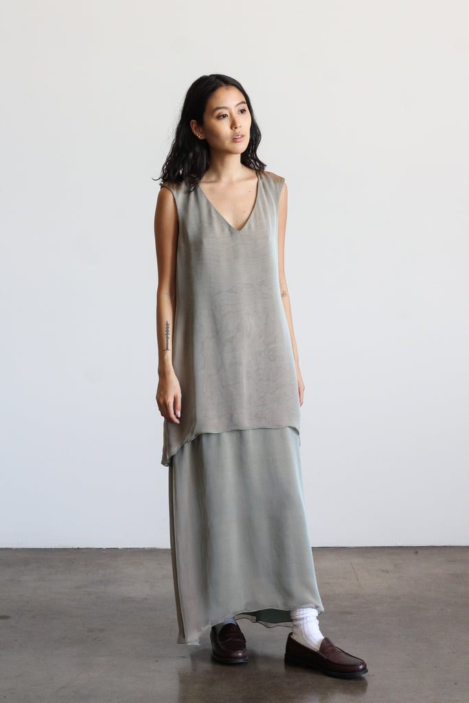 1980's HOLLY HARP iridescent silk dress | VINTAGE