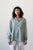 1940's / 1950's gabardine sage green shirt | VINTAGE