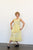 1930's lemon yellow gown with capelet/apron | VINTAGE