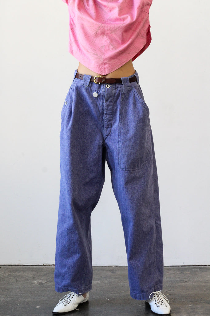 Mid-Century Swiss Overstock Prison Jeans | VINTAGE
