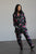 1980's JANICE MCCARTY floral rayon pant set | VINTAGE