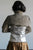 1980's Joan of Arc silver leather lace-up bustier | VINTAGE