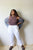 Y2K micropleated ombré silk shrug | VINTAGE