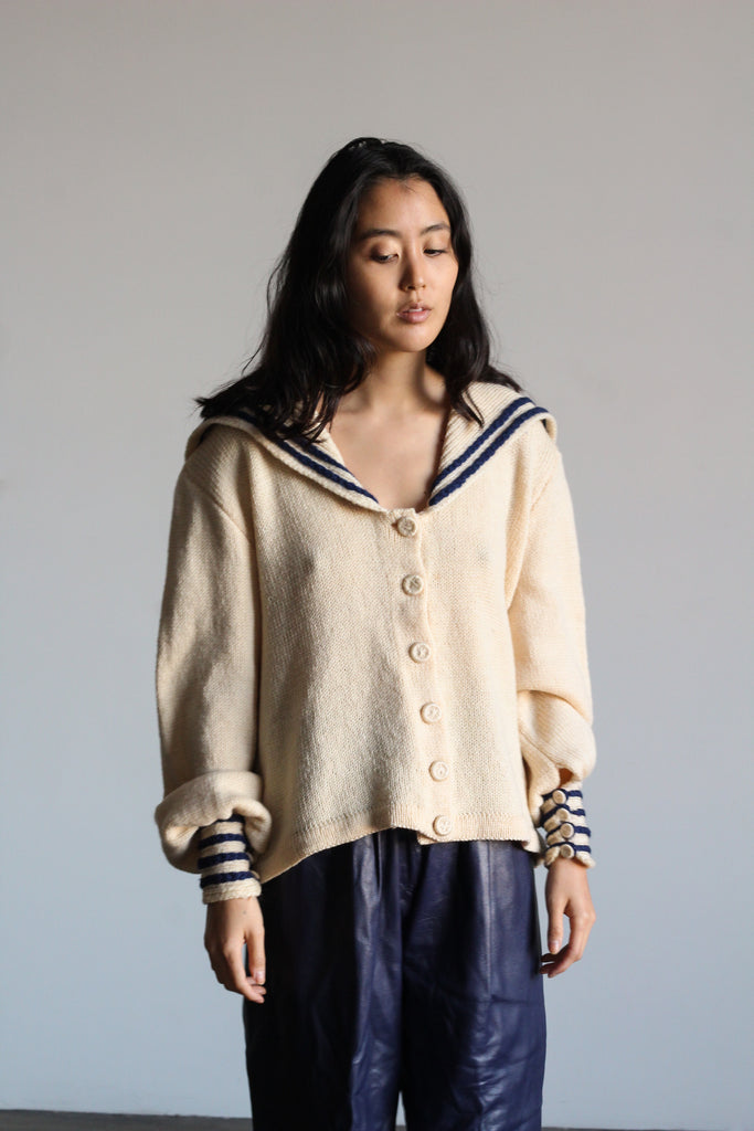 mid-century sailer sweater | VINTAGE