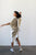 gray silk charmeuse asymmetrical dress | PRE-LOVED