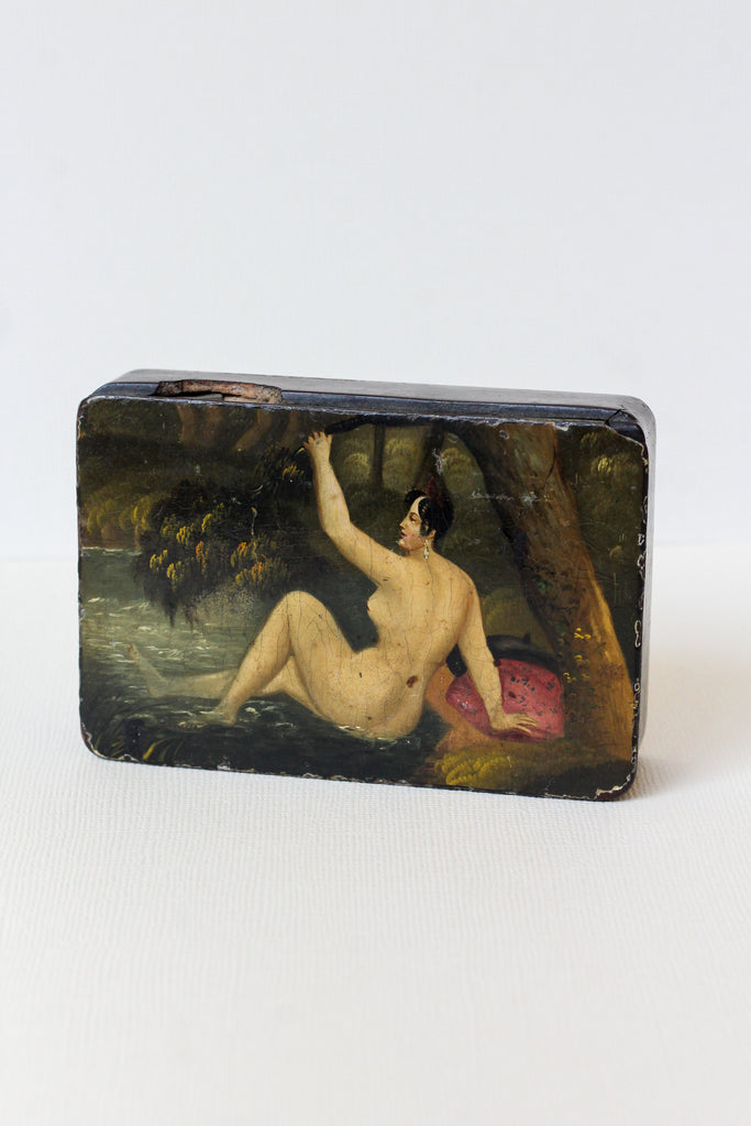 Early 19th century papier-mâché snuffbox | ANTIQUE