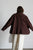 1980’s CLAUDE MONTANA brown wool swing coat | VINTAGE