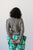 1980’s metallic taupe trapunto sweater | VINTAGE