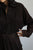 1970's ANNE KLEIN dark brown suede wrap skirt | VINTAGE