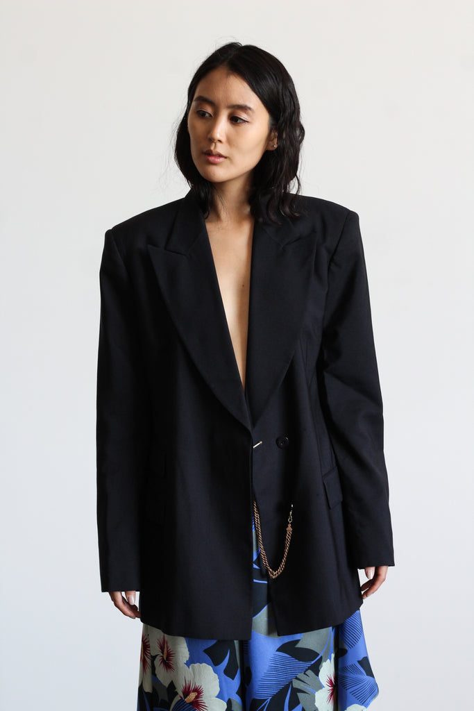 GUCCI navy double-breasted blazer | PRE-LOVED
