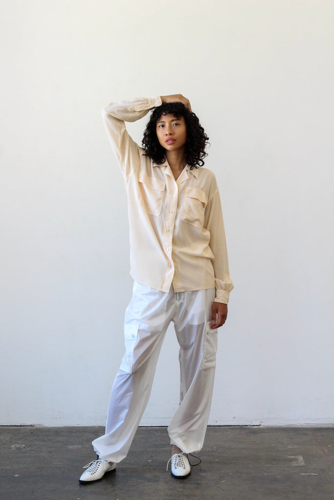 1980's YVES SAINT LAURENT silk blouse | VINTAGE
