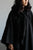 1980's YEOHLEE TENG black wool cape coat | VINTAGE